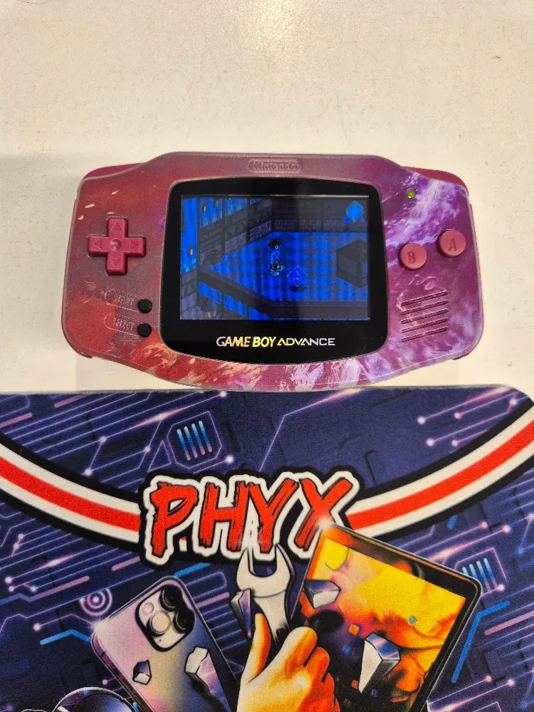 Game Boy Advance AGB-001 - Galaxy Recase Design w/ IPS Backlight Upgrade