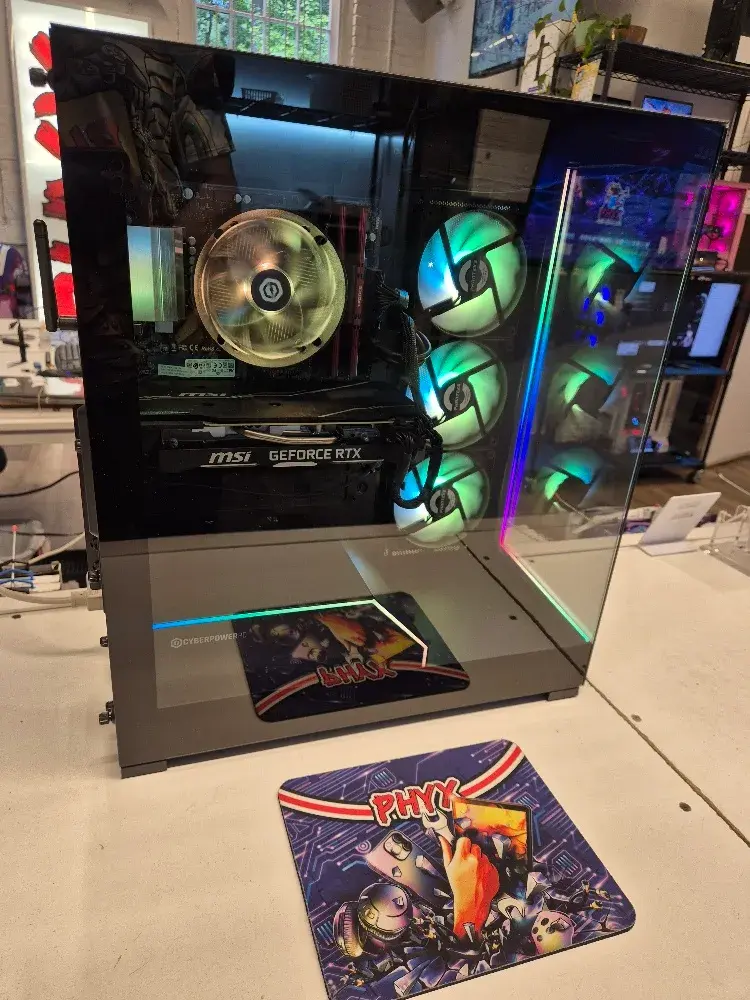 Cyberpower Phanteks NV5 Gaming PC: 3.6 Ryzen 5 5500, ASRock B550M-C MotherBoard, MSI RTX 2070 Super, 16GB RAM, 500GB SSD + 2TB HDD, WiFi + BT - 155 FPS