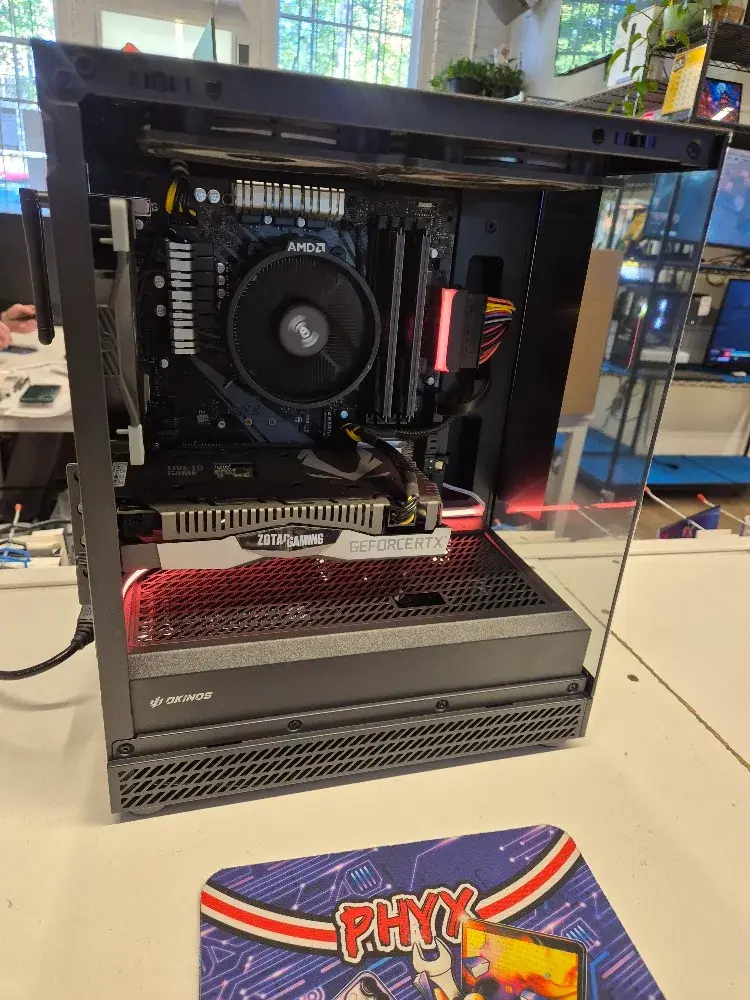 Okinos Aqua Uno gaming PC with Zotac RTX 2060 Super, view 1 of 8
