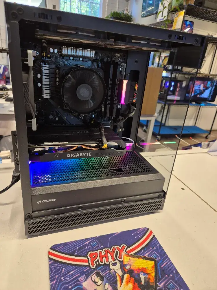 Okinos Aqua Uno gaming PC with Gigabyte RTX 2060, view 1 of 8