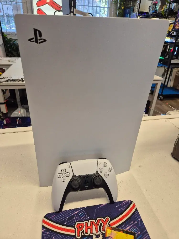 667GB PlayStation 5 Digital console with controller, view 1 of 5