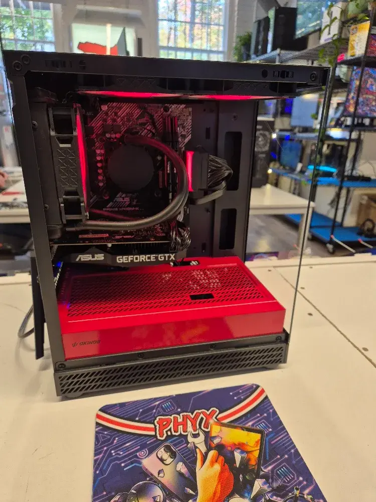 Okinos Aqua Uno Scarlett Gaming PC, view 1 of 8