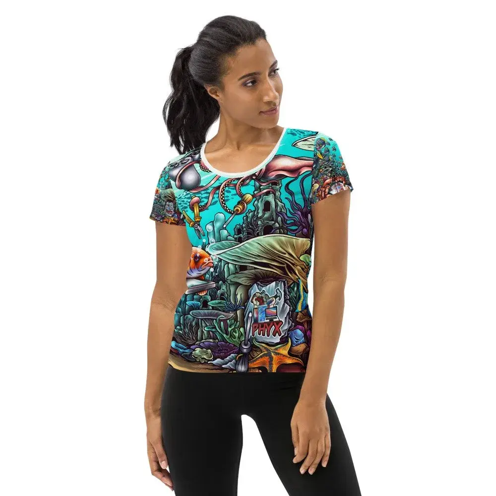 All-Over Print Women's Athletic T-Shirt SUMMER 2024