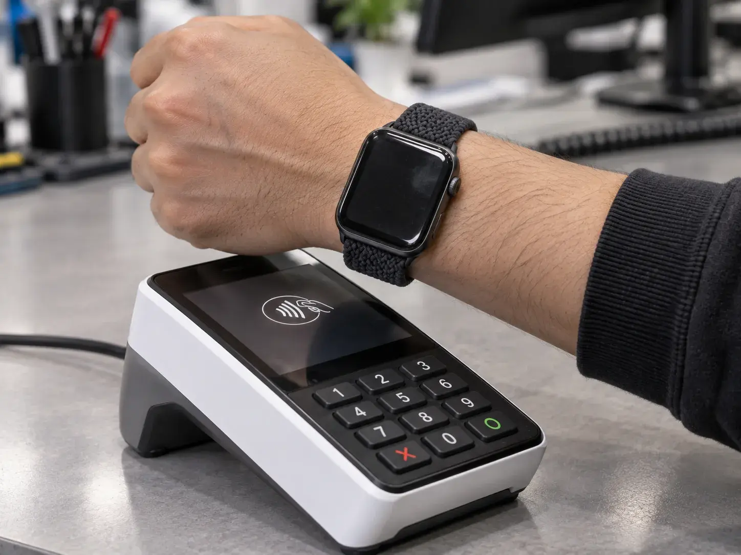 Contactless tap with a smartwatch 2