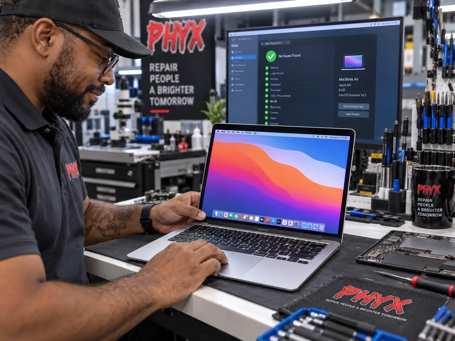 MacBook Diagnostics in the PHYX Workshop