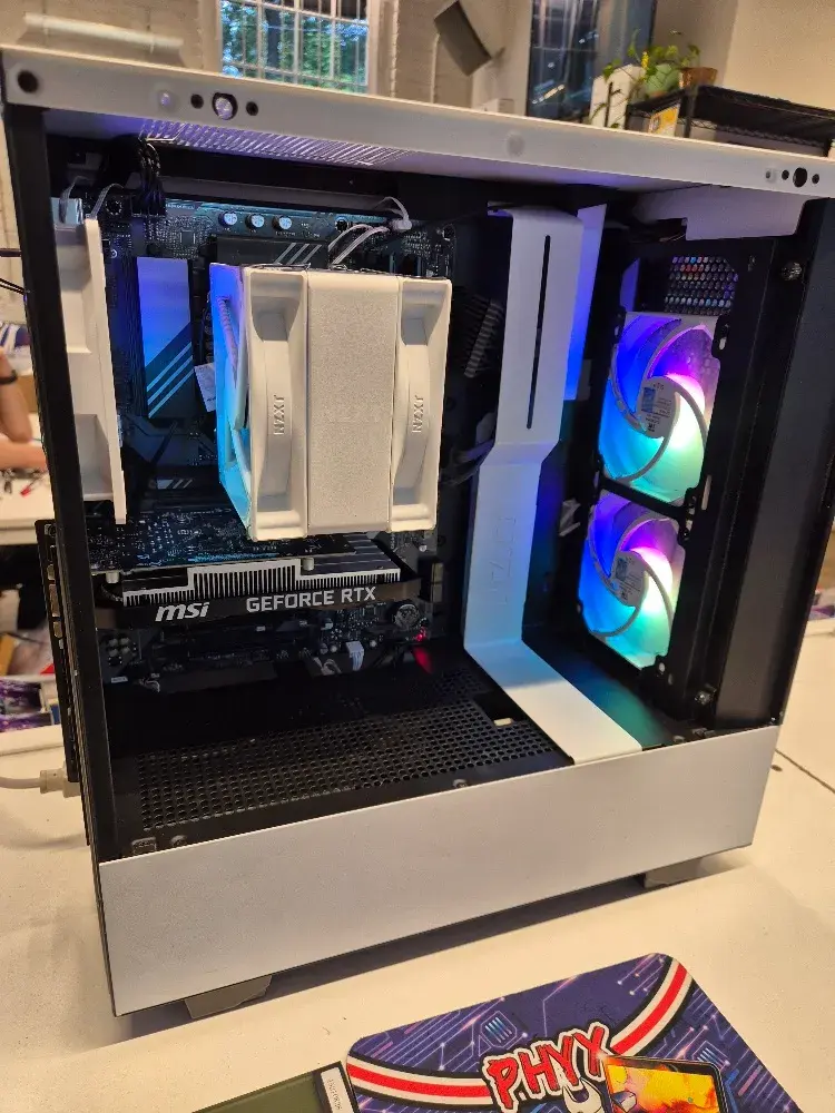 NZXT Gaming PC: 2.5 i5-13400F, Gigabyte B760 DS3H AX V2 Motherboard, MSI RTX 3050 6GB, 16GB RAM DDR5, 1TB SSD, WiFi + BT