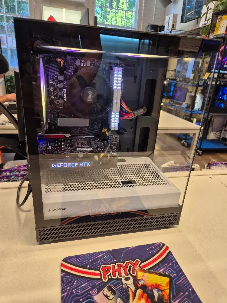 Okinos Aqua Uno - 3.9 Ryzen 5 5600G, MSI B550M-A Pro Motherboard, 16GB RAM, Geforce RTX 3060 12GB, 500GB SSD + 1TB HDD, WiFi + BT - 102 FPS