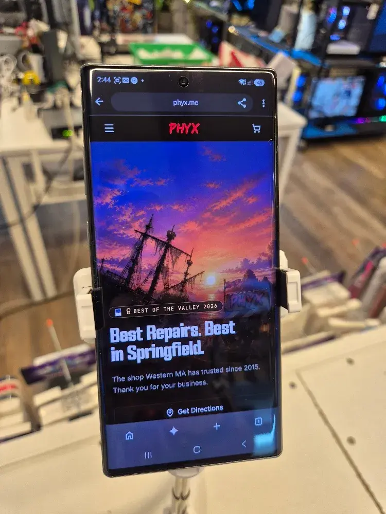 Samsung Galaxy Note 10 Plus, main product photo showing the front of the phone.