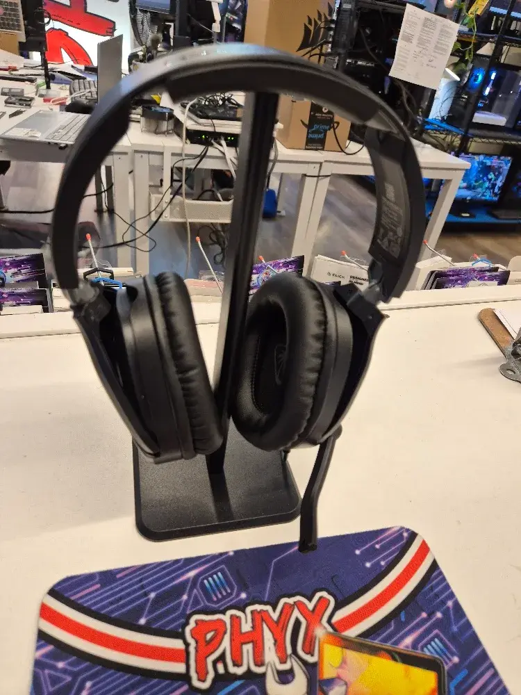 Turtle Beach Ear Force Recon 70X gaming headset in black with a boom microphone, used condition, view 1 of 6