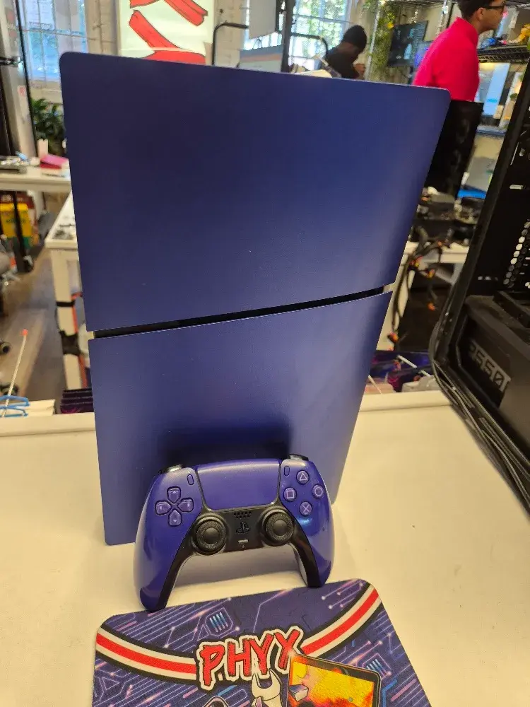 PlayStation 5 PS5 Console Slim Digital Edition with controller, view 1 of 5