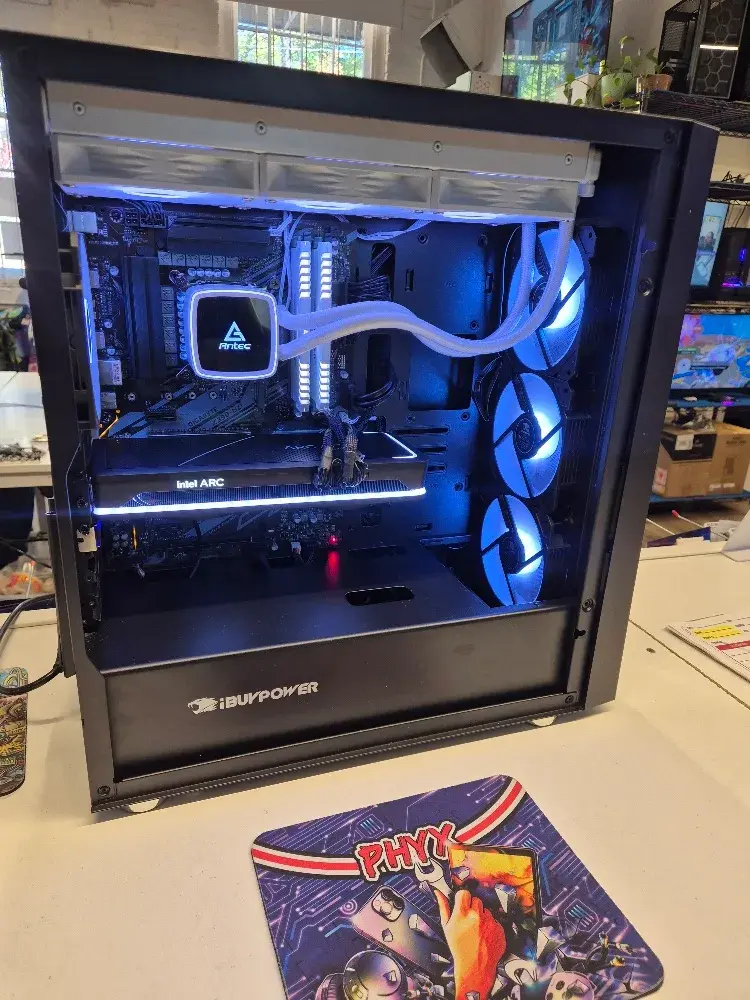 Gaming PC with Intel Arc A770 graphics, view 1 of 8