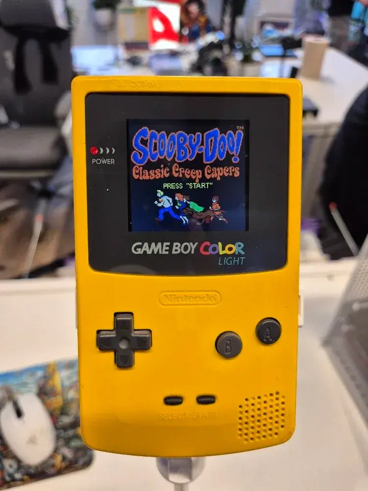 Original Nintendo Game Boy Color Handheld Console - Yellow - IPS LCD Upgrade, New Housing