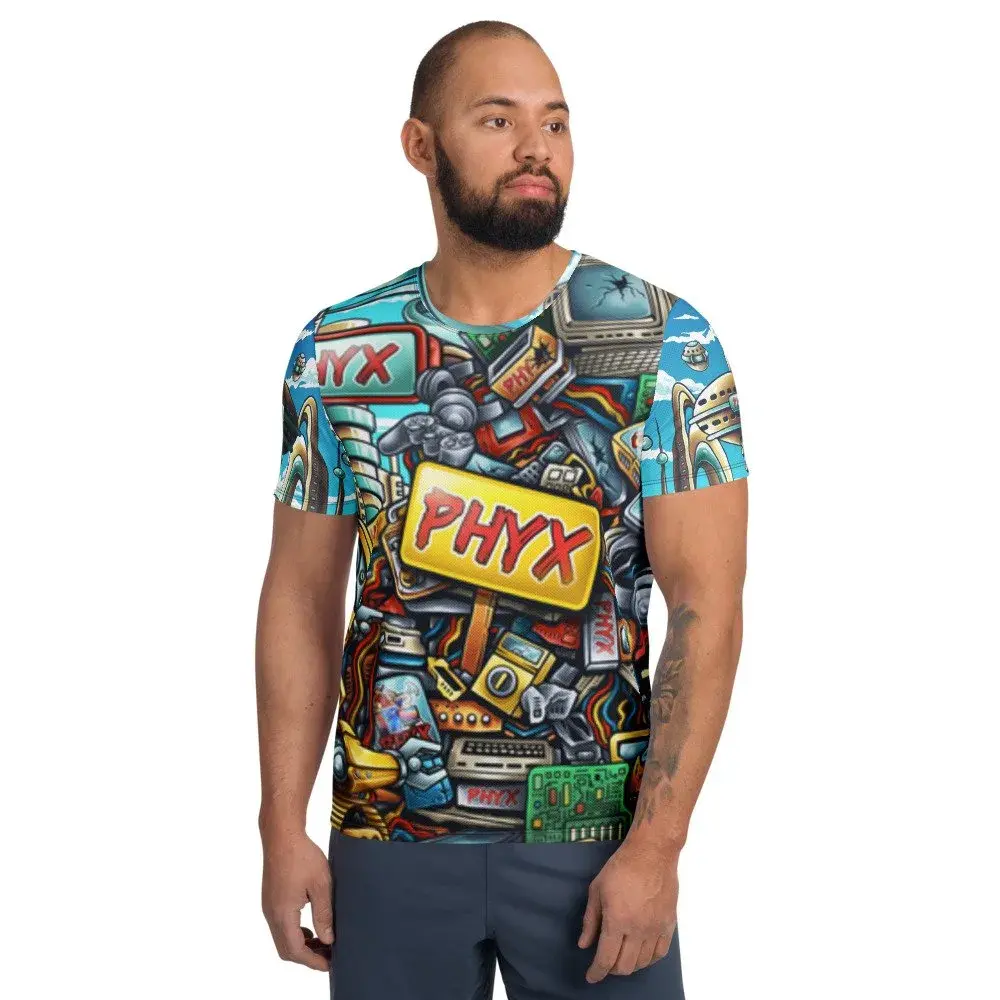 All-Over Print Men's Athletic T-Shirt