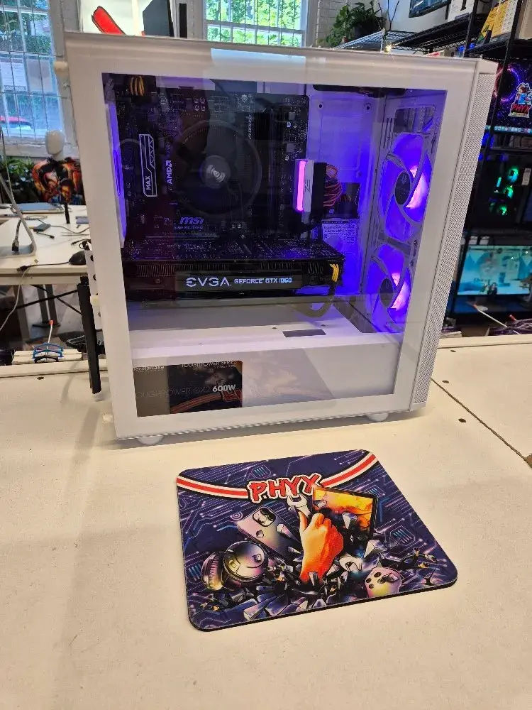 BitFenix Nova Mesh PC: 3.6 Ryzen 5 4500, 16GB RAM, MSI B450M PRO-VDH MAX, EVGA GTX 1060 SSC Gaming 6GB GDDR5, 256GB SSD + 500GB HDD, Wi-Fi 6 + BT 5, WIN 11 - 62 FPS