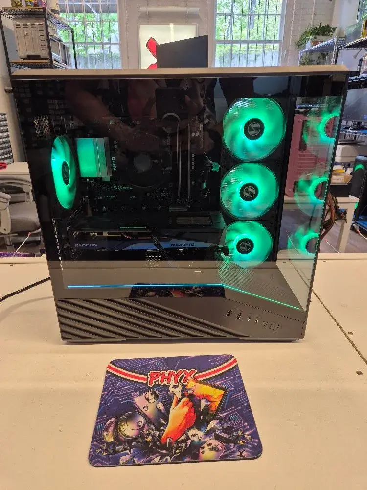 LIAN LI Gaming PC: 3.6 Ryzen 7 5700, AsRock B550M-C, 16GB RAM, Gigabyte RX 6500 XT, 1TB M.2, 2TB HDD, Wi-Fi 6 + BT 5