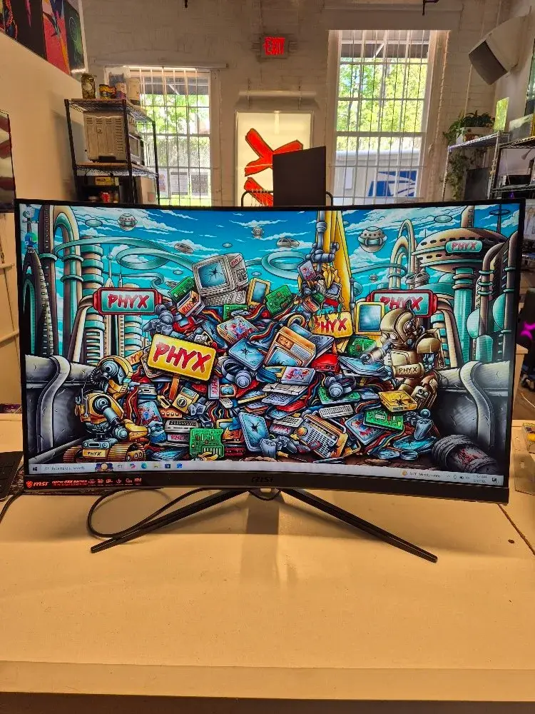MSI 31.5" Curved FHD (1920x1080) HDMI DP 165Hz 1ms FreeSync LCD Gaming Monitor - Optix G32C4W