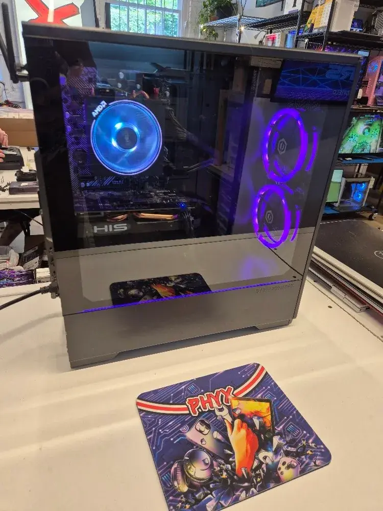CyberPower Gaming PC - 3.5 Ryzen 3 2300X, ASRock A320M/AC Motherboard , HIS Radeon RX 570 IceQ X2 OC 4GB GPU , 8GB RAM, 240GB SSD + 500GB HDD - 58 FPS