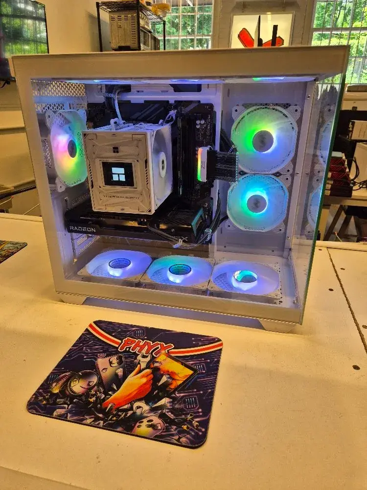Musetex Gaming PC: 3.8 Ryzen 7 5800X, Gigabyte X570 UD Motherboard, 16GB RAM, RX 6600 8GB, 500GB SSD + 1TB HDD, Wi-Fi 6 +BT 5