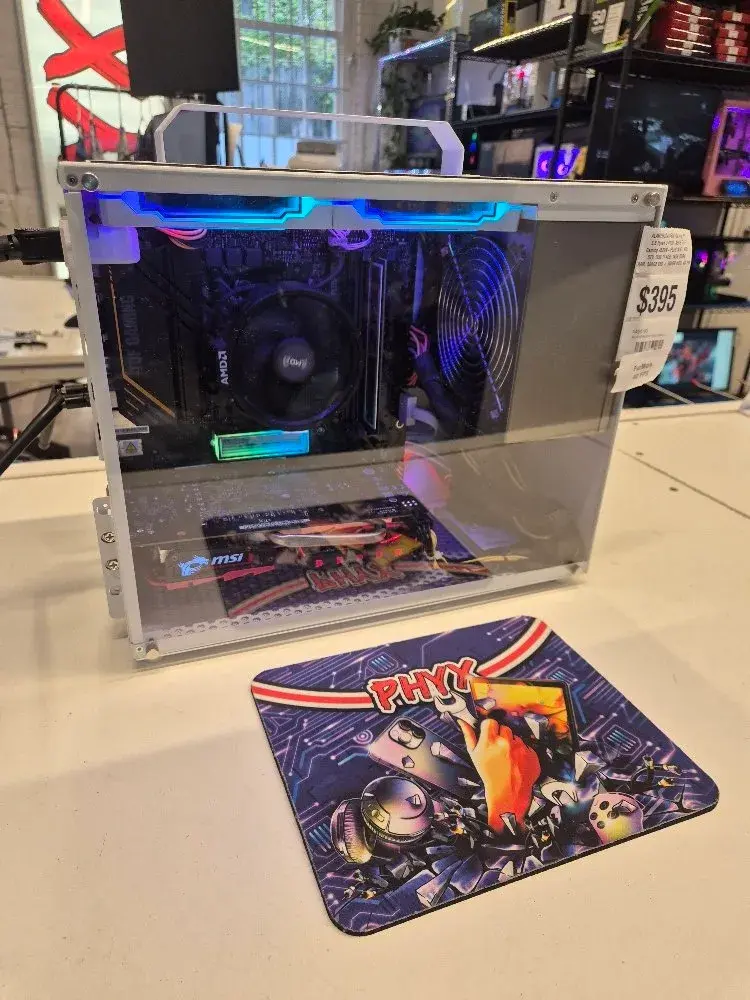 ALAMENGDA V500 Gaming PC: 3.8 Ryzen 3 4100, ASUS TUF Gaming A520M-PLUS WiFi, MSI GTX 1050 TI 4GB, 16GB DDR4 RAM, 500GB SSD + 500GB HDD, 40 FPS