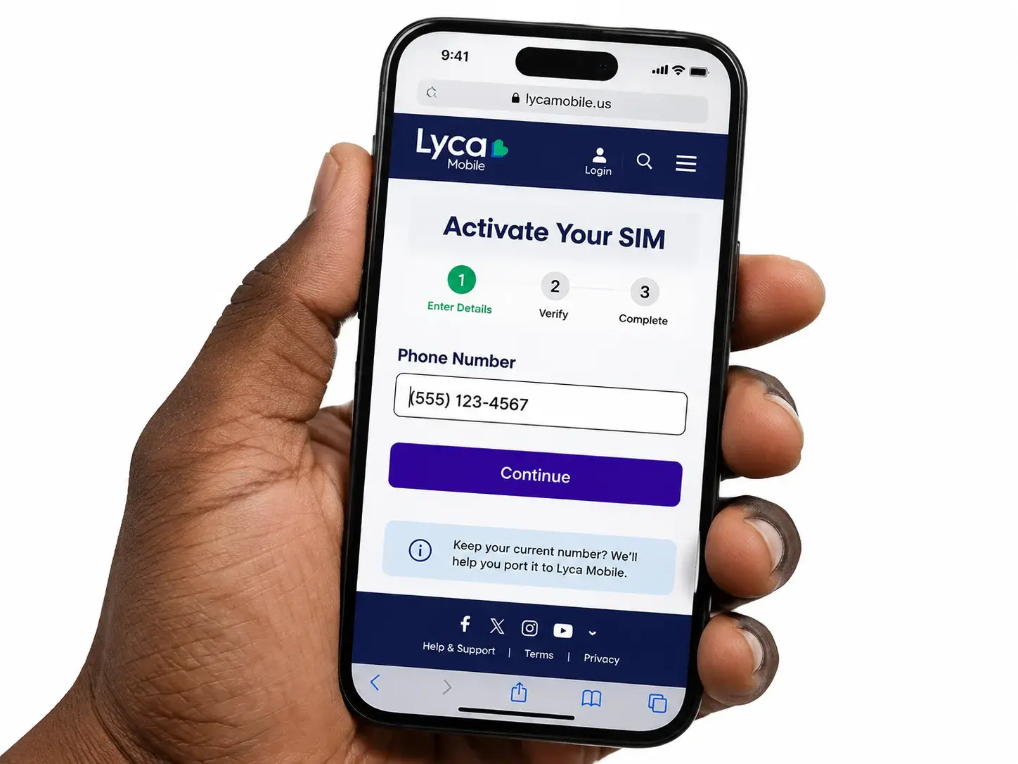 Lyca Mobile SIM Activation on Smartphone