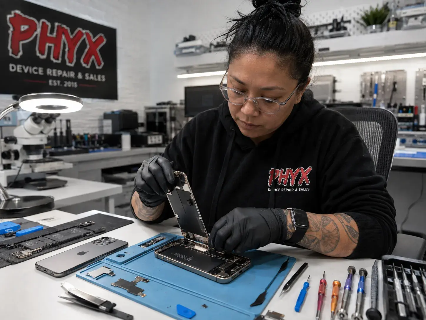 Smartphone Repair at PHYX Workshop