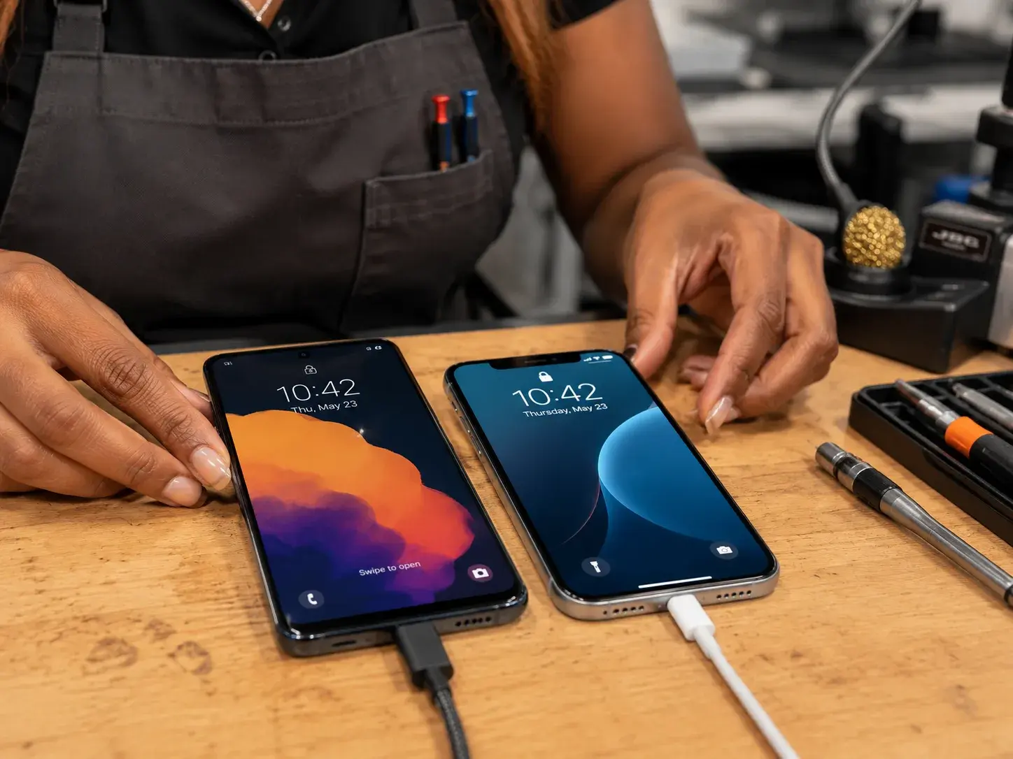 Smartphone Repair Workshop Bench