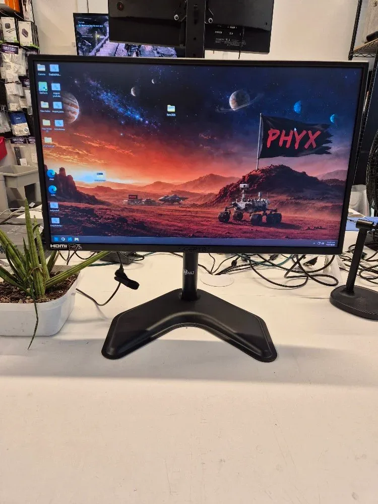 Sceptre 24" Professional Thin 75Hz 1080p LED Monitor 2x HDMI VGA Build-in Speakers, Machine Black (E248W-19203R Series) -8556